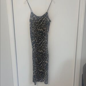 Leopard Print Slip Dress